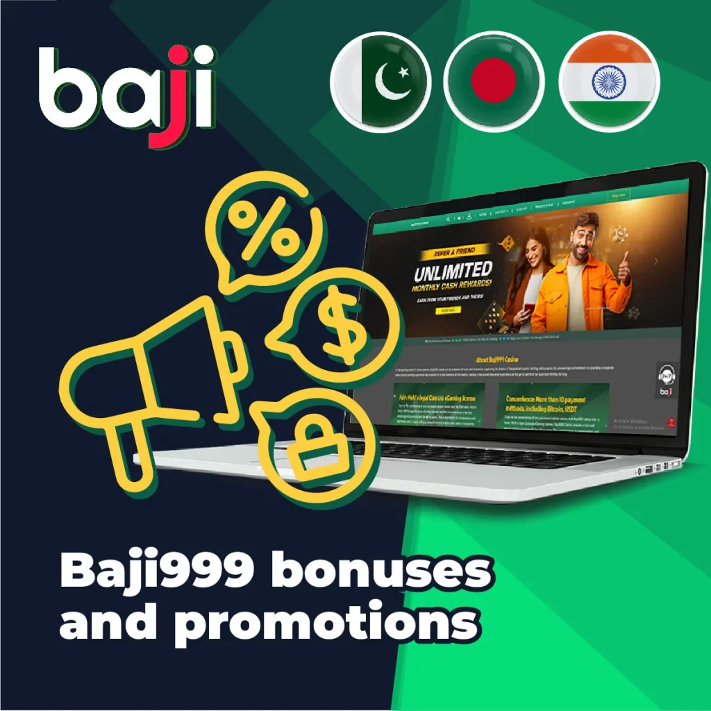 Bonuses and promotions at Baji999